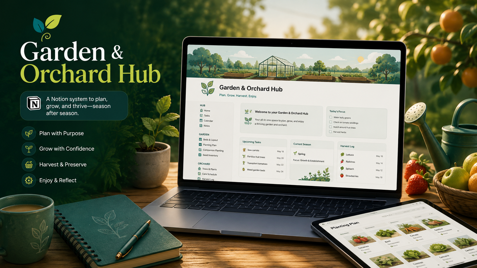 Garden & Orchard Hub Notion operating system